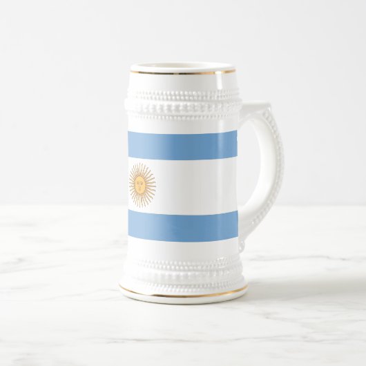 Mug avec drapeau de l'Argentine (Devant droit)