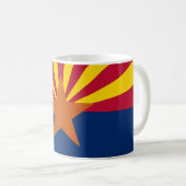 Mug avec Drapeau de l'Arizona Etat - USA (Devant droit)
