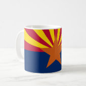 Mug avec Drapeau de l'Arizona Etat - USA (Devant gauche)