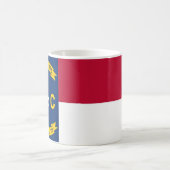 Mug avec drapeau de l'État de Caroline du Nord - É (Centre)