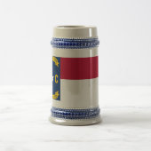 Mug avec drapeau de l'État de Caroline du Nord -US (Centre)