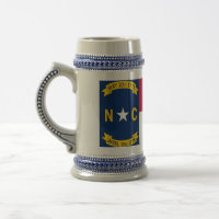 Mug avec drapeau de l'État de Caroline du Nord -US