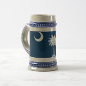 Mug avec drapeau de l'Etat de Caroline du Sud -USA (Devant gauche)