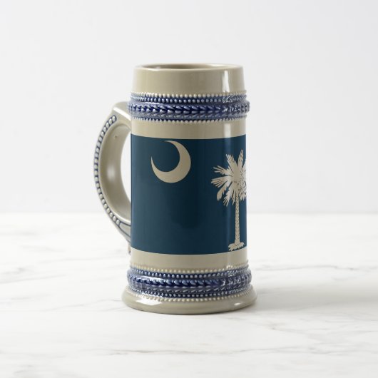 Mug avec drapeau de l'Etat de Caroline du Sud -USA (Devant gauche)