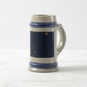 Mug avec drapeau de l'Etat de l'Alaska -USA (Devant droit)