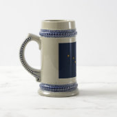 Mug avec drapeau de l'Etat de l'Alaska -USA (Gauche)