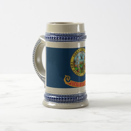 Mug avec Drapeau de l'Etat de l'Idaho -USA (Devant gauche)