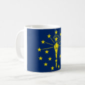 Mug avec drapeau de l'état de l'Indiana - USA (Devant gauche)