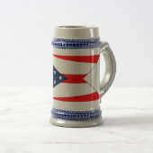 Mug avec drapeau de l'Etat de l'Ohio -USA (Devant droit)