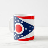Mug avec drapeau de l'Etat de l'Ohio - USA (Devant gauche)