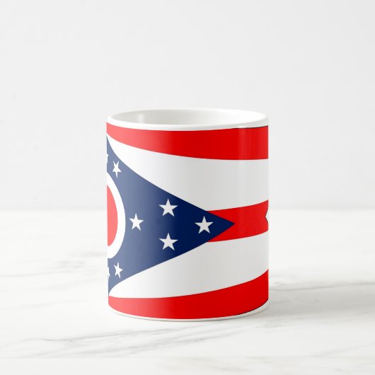 Mug avec drapeau de l'Etat de l'Ohio - USA (Centre)