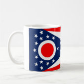 Mug avec drapeau de l'Etat de l'Ohio - USA (Gauche)