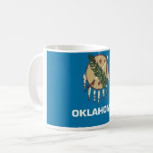 Mug avec drapeau de l'État de l'Oklahoma - États-U (Devant gauche)