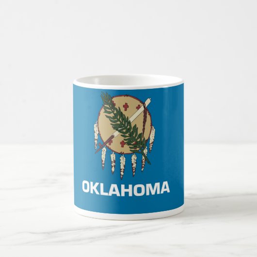 Mug avec drapeau de l'État de l'Oklahoma - États-U (Centre)