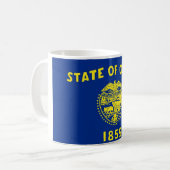 Mug avec drapeau de l'Etat de l'Oregon - USA (Devant gauche)