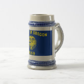 Mug avec drapeau de l'Etat de l'Oregon -USA (Devant droit)