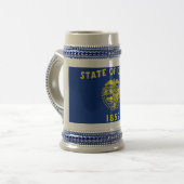 Mug avec drapeau de l'Etat de l'Oregon -USA (Devant gauche)