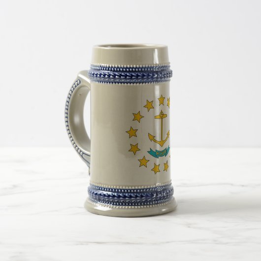 Mug avec drapeau de l'Etat de Rhode Island -USA (Devant gauche)