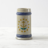 Mug avec drapeau de l'Etat de Rhode Island -USA (Centre)