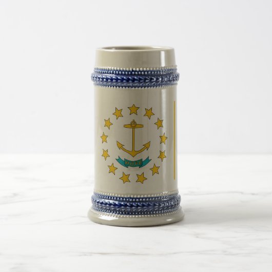 Mug avec drapeau de l'Etat de Rhode Island -USA (Centre)