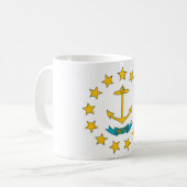 Mug avec drapeau de l'Etat de Rhode Island - USA (Devant gauche)