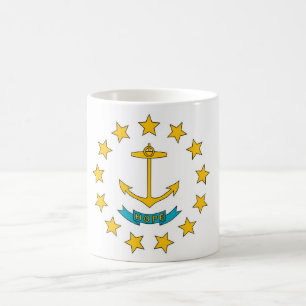 Mug avec drapeau de l'Etat de Rhode Island - USA