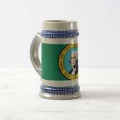 Mug avec Drapeau de l'Etat de Washington -USA (Devant gauche)