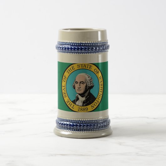 Mug avec Drapeau de l'Etat de Washington -USA (Centre)