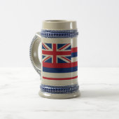 Mug avec drapeau de l'Etat d'Hawaii -USA (Devant gauche)