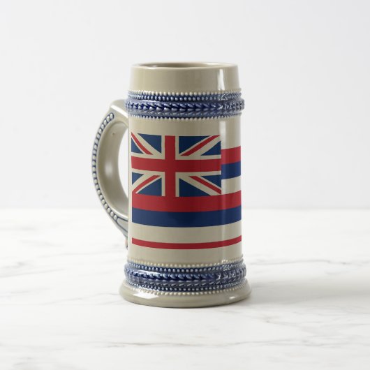 Mug avec drapeau de l'Etat d'Hawaii -USA (Devant gauche)