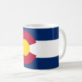 Mug avec drapeau de l'Etat du Colorado - USA (Devant droit)