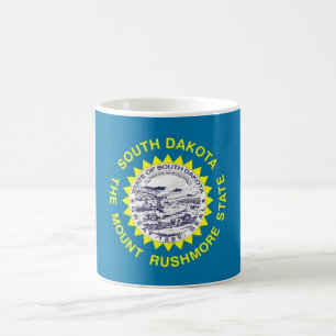 Mug avec drapeau de l'Etat du Dakota du Sud - USA