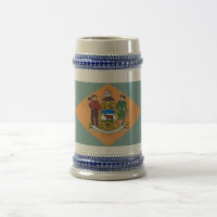 Mug avec drapeau de l'Etat du Delaware -USA