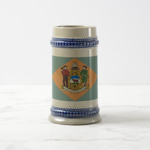 Mug avec drapeau de l'Etat du Delaware -USA