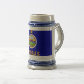 Mug avec drapeau de l'Etat du Kansas -USA (Devant droit)
