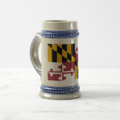 Mug avec drapeau de l'état du Maryland -USA (Devant gauche)