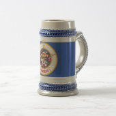 Mug avec drapeau de l'état du Minnesota -USA (Devant droit)