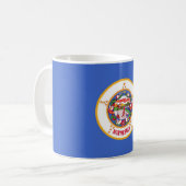 Mug avec drapeau de l'état du Minnesota - USA (Devant gauche)
