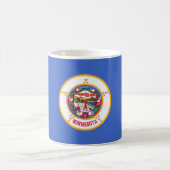 Mug avec drapeau de l'état du Minnesota - USA (Centre)