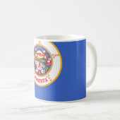 Mug avec drapeau de l'état du Minnesota - USA (Devant droit)