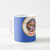Mug avec drapeau de l'état du Minnesota - USA (Devant gauche)