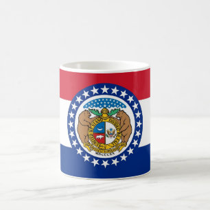Mug avec drapeau de l'État du Missouri - États-Uni