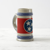 Mug avec drapeau de l'état du Tennessee -USA (Devant gauche)