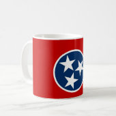 Mug avec drapeau de l'état du Tennessee - USA (Devant gauche)
