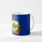 Mug avec drapeau de l'État du Vermont - USA (Devant droit)
