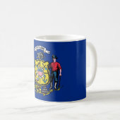 Mug avec drapeau de l'Etat du Wisconsin - USA (Devant droit)