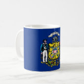 Mug avec drapeau de l'Etat du Wisconsin - USA (Devant gauche)