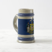 Mug avec drapeau de l'Etat du Wisconsin -USA (Devant gauche)