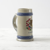 Mug avec Drapeau de l'Illinois State -USA (Devant gauche)
