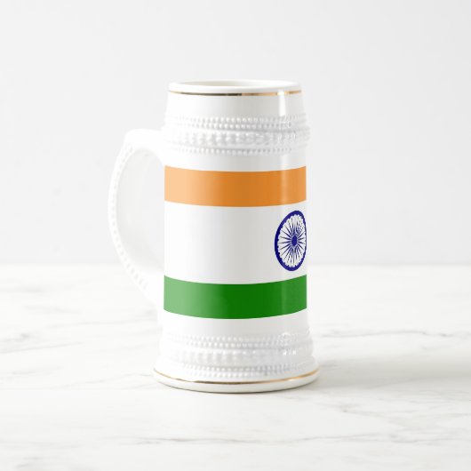 Mug avec drapeau de l'Inde (Devant gauche)